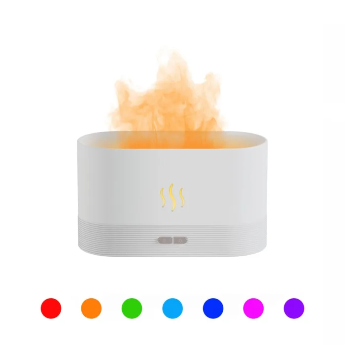 2022 Best Selling USB Ultrasonic Flame Humidifier Led RGB Colorful Essential Oil Fire Flame Aroma Diffuser - Image 9