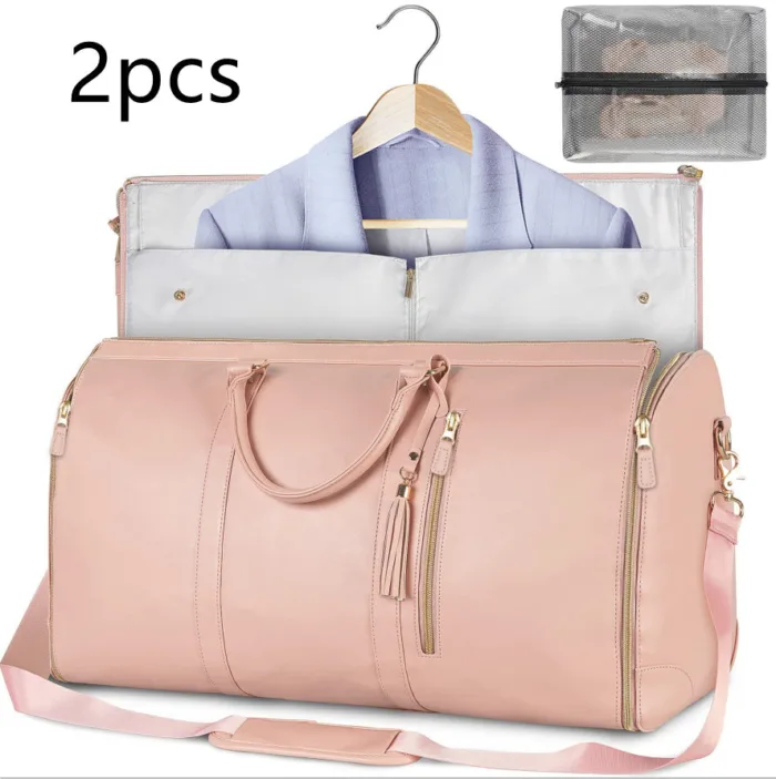 Large Capacity Travel Duffle Bag Women's Handbag Folding Suit Bag Waterproof Clothes Totes - Image 53