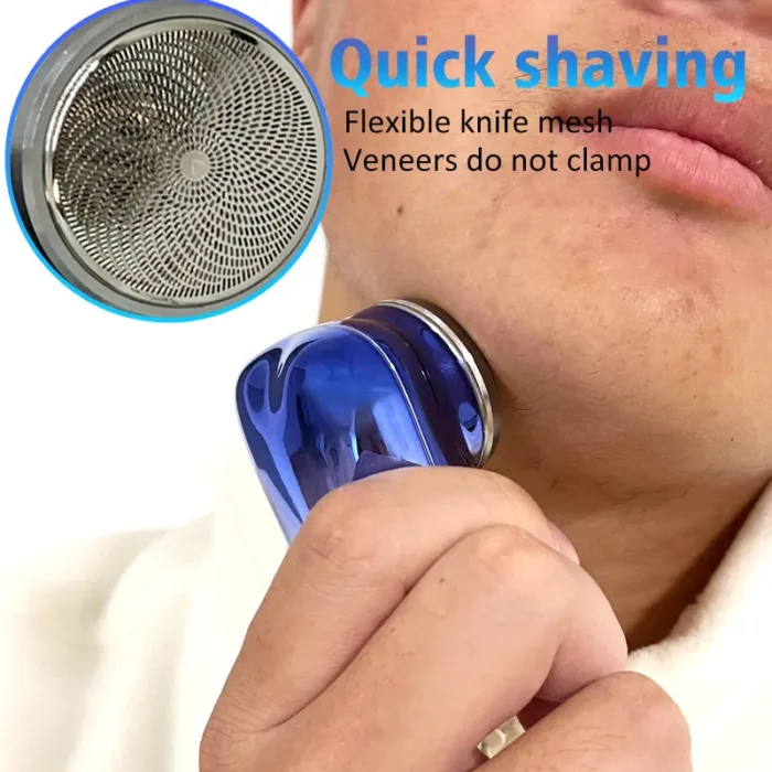 Mini Portable Face Cordless Shavers Rechargeable USB Electric Shaver Wet & Dry Painless Small Size Machine Shaving For Men - Image 2