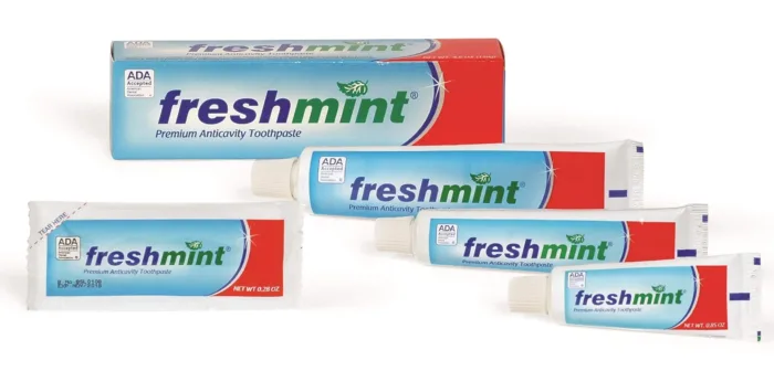 Freshmint® 250 Packets of 0.28 oz. Single use Premium Anticavity Fluoride Toothpaste Packet (ADA Accepted) 250 Count (Pack of 1) - Image 4