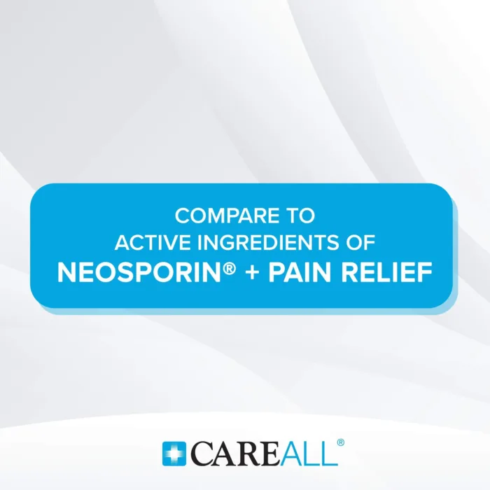 CareAll Triple Antibiotic Ointment + Pain Relief 1.0 oz (2 Pack), Dual Action First Aid for Minor Scrapes, Cuts, and Burns to Help Prevent Infection While Providing Maximum Strength Pain Relief. - Image 2