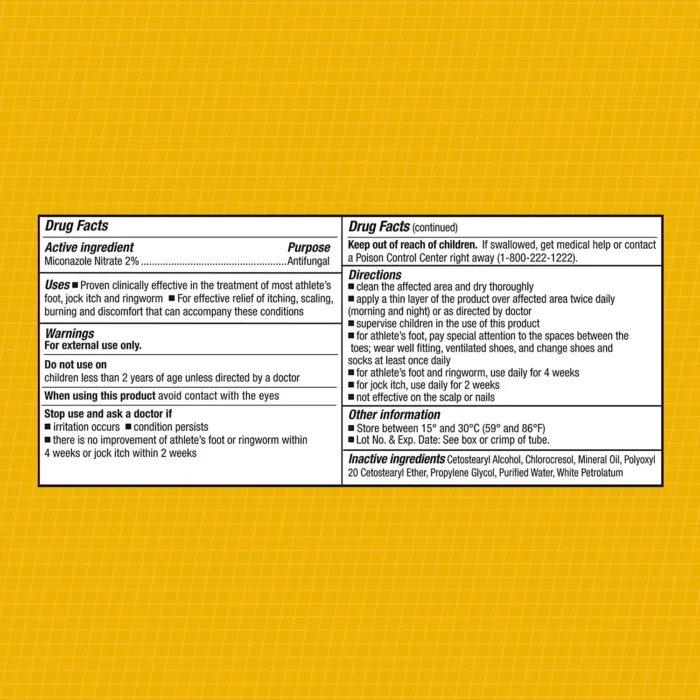 CareAll Miconazole Nitrate 2% Antifungal Cream 1.0 oz., Cures Most Athlete’s Foot, Jock Itch, Ringworm, Compare to Leading Brand - Image 7