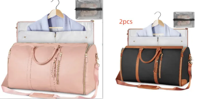 Large Capacity Travel Duffle Bag Women's Handbag Folding Suit Bag Waterproof Clothes Totes - Image 28