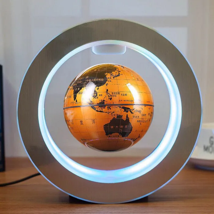 Round LED World Map Floating Globe Magnetic Levitation Light Anti Gravity Magic - Image 5