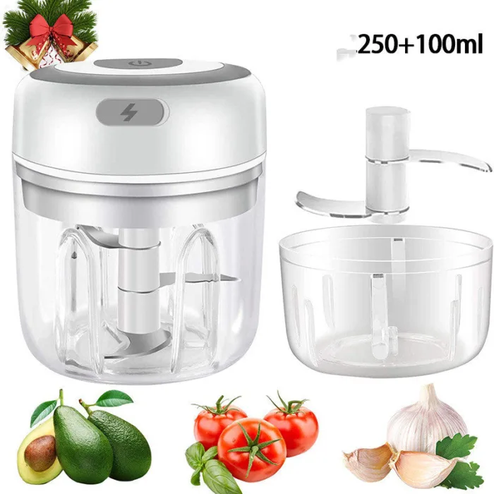 Mini Electric Garlic Chopper USB Charging Ginger Masher Machine Sturdy Durable Chili Vegetable Crusher Kitchen Tool - Image 7