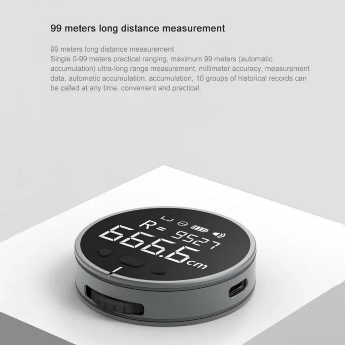 Distance Measuring Instrument Electronic Measuring Ruler Tape Measure High Definition Digital LCD High Precision Electronic Measuring Ruler Tool - Image 6