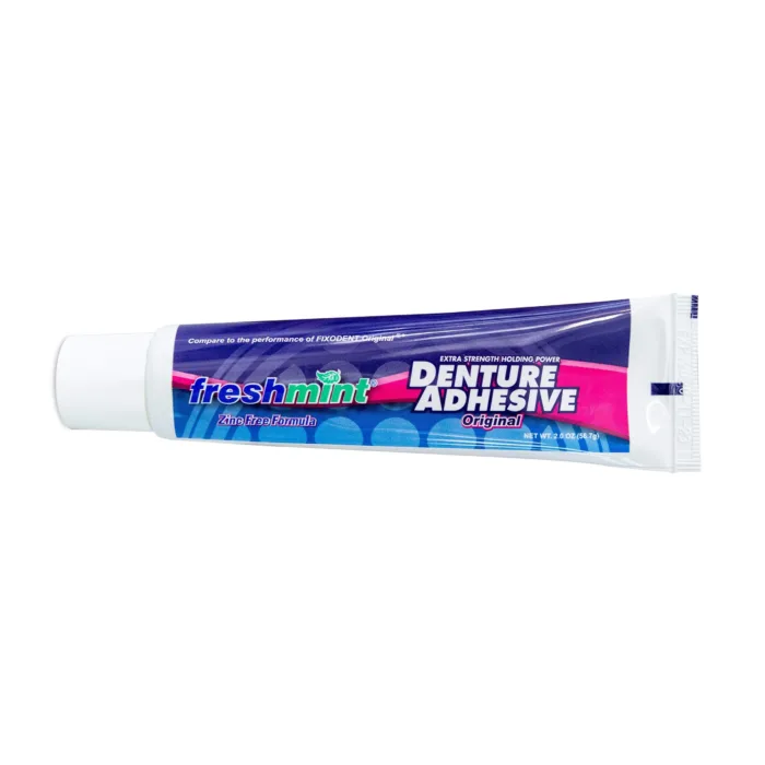 6 Tubes of Freshmint 2 oz. Denture Adhesive, Zinc Free with Natural Beeswax. - Image 6