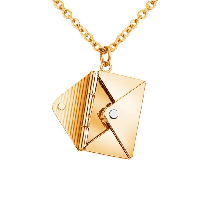 Fashion Jewelry Envelop Necklace Women Lover Letter Pendant Best Gifts For Girlfriend - Image 8