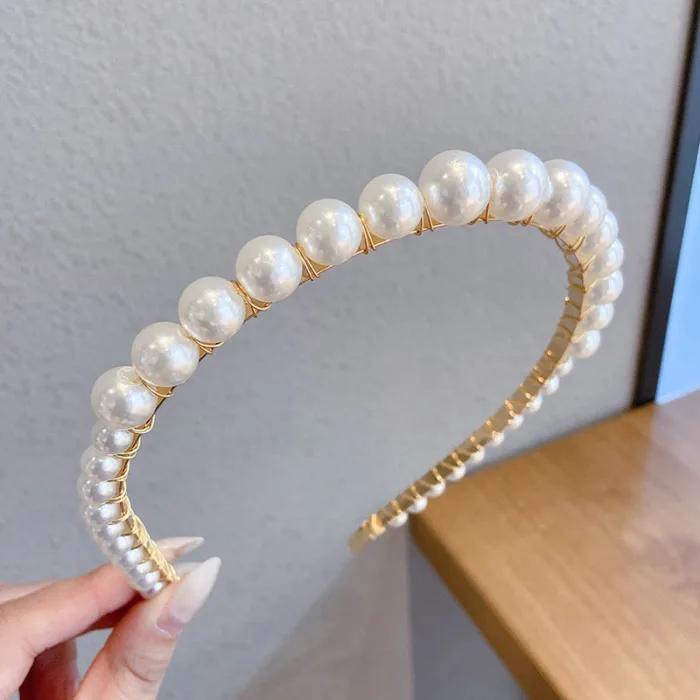 Thin pearl headband - Image 3