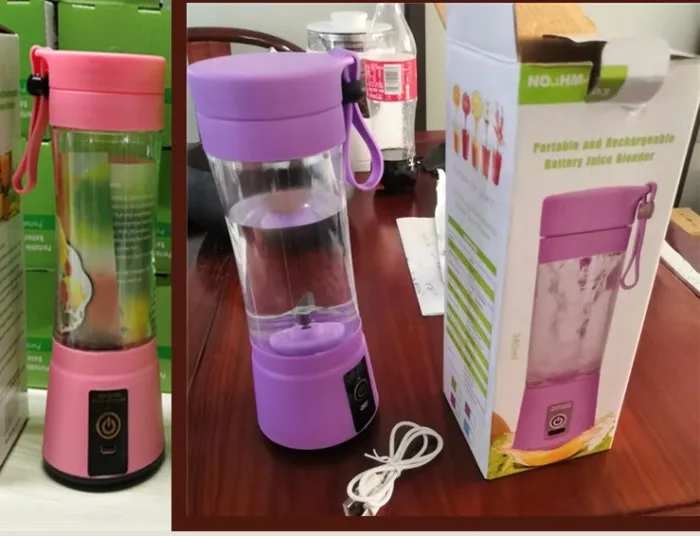 Portable Blender With USB Rechargeable Mini Kitchen Fruit Juice Mixer Home Simple Portable Electric Mini Juicer - Image 13