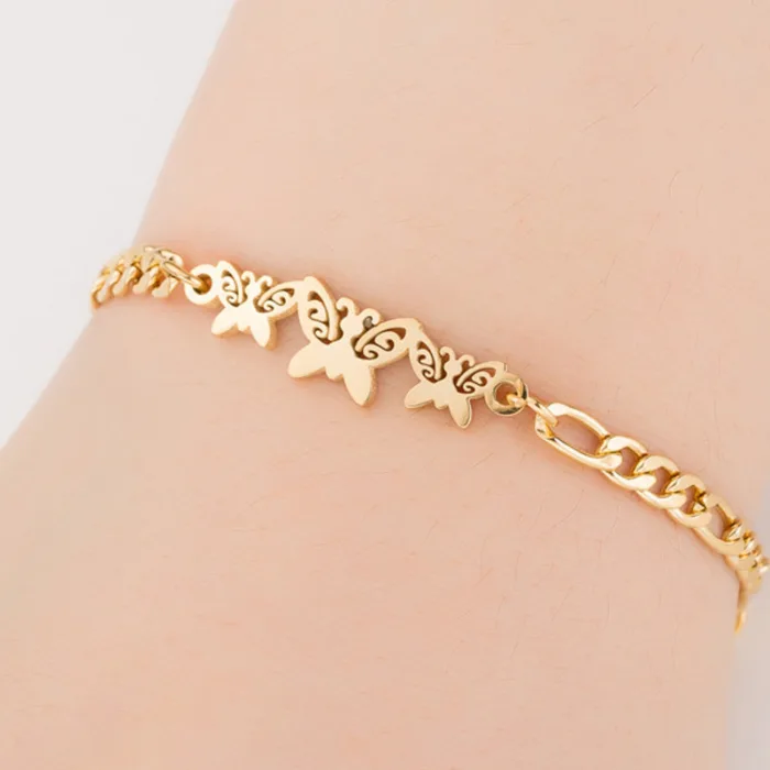 Gold Color Charms Bracelet Femme Stainless Steel Women Jewelry Lucky Origami Elephant Bracelets Friendship Gifts - Image 5