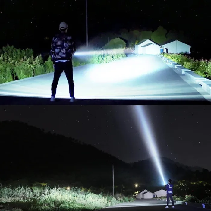 Strong Flashlight Focusing Led  Light Rechargeable Super Bright LED Outdoor Xenon Lamp - Image 5