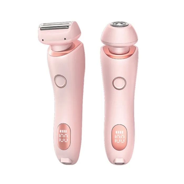 2 In 1 Hair Removal Epilator USB Rechargeable Trimmer Women Body Razor Face Leg Armpit Bikini Hand Pubic Shaver Hair Remover - Image 7