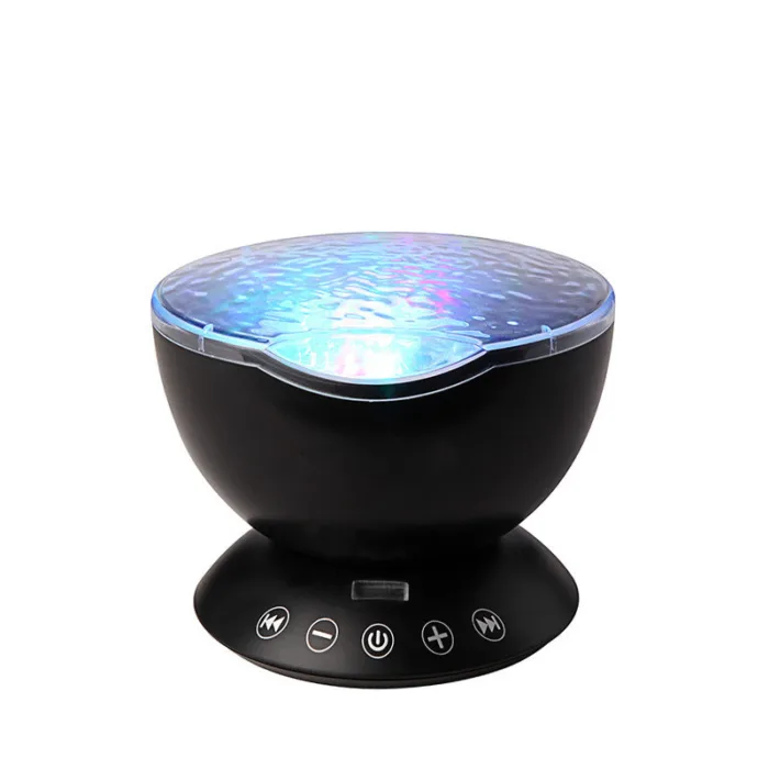 Ocean Wave Projector LED Night Light Remote Control TF Cards Music Player Speaker Aurora Projection - Image 11