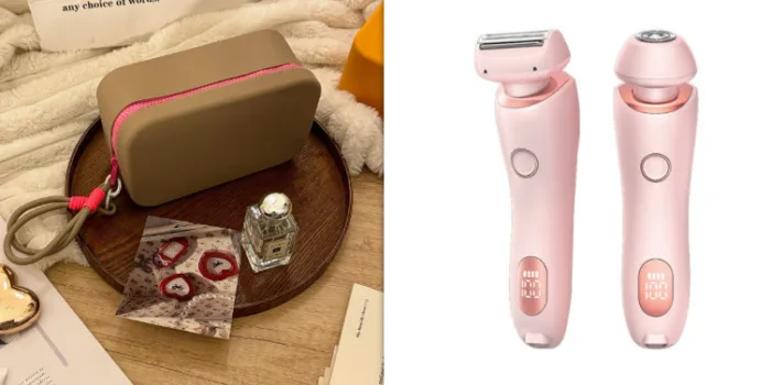 2 In 1 Hair Removal Epilator USB Rechargeable Trimmer Women Body Razor Face Leg Armpit Bikini Hand Pubic Shaver Hair Remover - Image 17