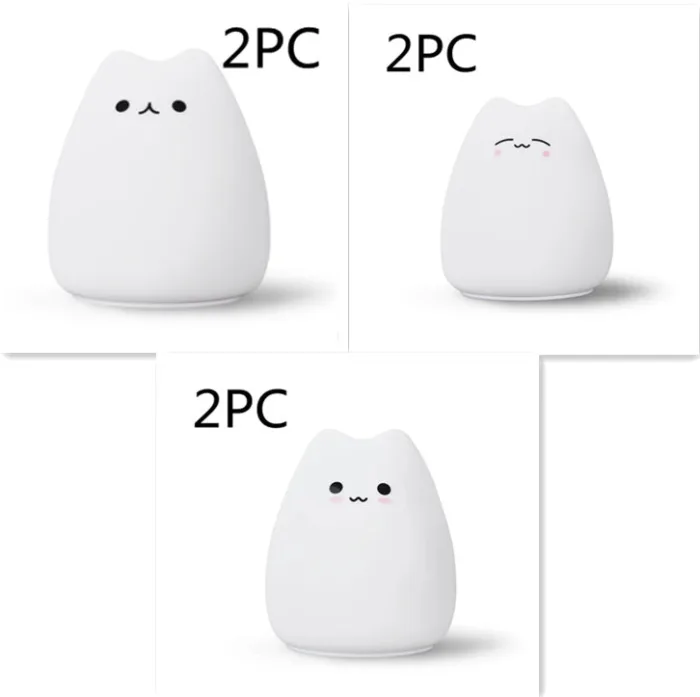 Silicone Touch Sensor LED Night Light For Children Baby Kids - Image 15