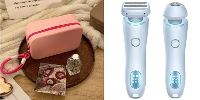 2 In 1 Hair Removal Epilator USB Rechargeable Trimmer Women Body Razor Face Leg Armpit Bikini Hand Pubic Shaver Hair Remover - Image 14