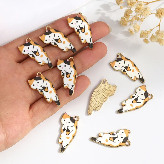 DIY Ornament Accessories Animal Kitty Student Earrings - Image 3