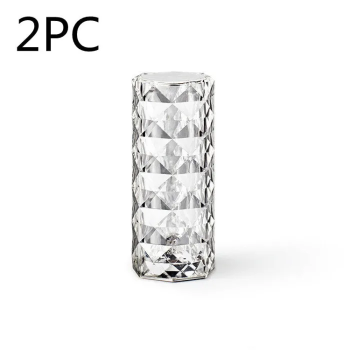 Nordic Crystal Lamp USB Table Lamps Bedroom Touch Dimming Atmosphere Diamond Night Light Rose Projector Lamp Decor - Image 11