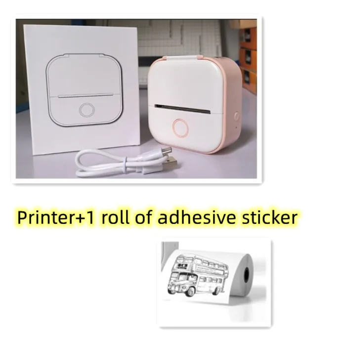 Portable Mini Thermal Label Printer Home Photo Printer Student Wrong Question Printer Bluetooth-compatible Mini Label Printer Price Tag - Image 12