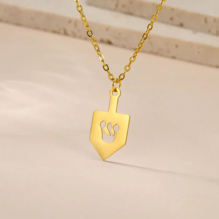 Fashion Simple Titanium Steel Cutting Character Stainless Steel Necklace - Image 3