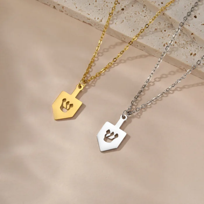 Fashion Simple Titanium Steel Cutting Character Stainless Steel Necklace - Image 2