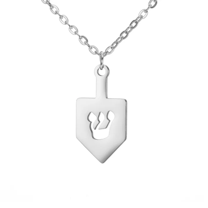 Fashion Simple Titanium Steel Cutting Character Stainless Steel Necklace - Image 4