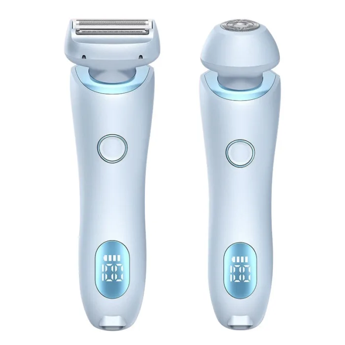 2 In 1 Hair Removal Epilator USB Rechargeable Trimmer Women Body Razor Face Leg Armpit Bikini Hand Pubic Shaver Hair Remover - Image 6