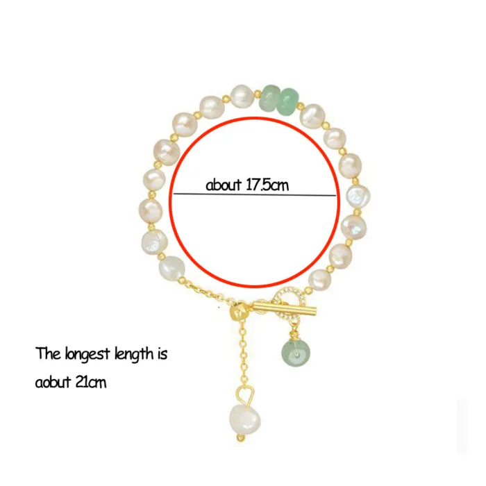 Women Irregular Freshwater Pearl Adjustable Bracelet - Image 6