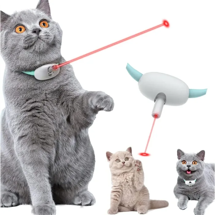 Automatic Cat Toy Smart Laser Teasing Cat Collar Electric USB Charging Kitten Amusing Toys Interactive Training Pet Items - Image 3