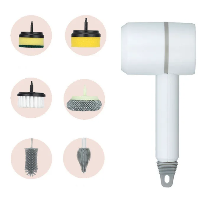 Electric Cleaning Brush Dishwashing Brush Automatic Wireless USB Rechargeable Professional Kitchen Bathtub Tile Cleaning Brushes - Image 19