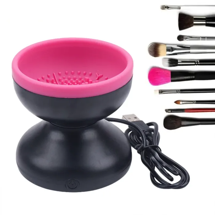 Electric Makeup Brush Cleaner Machine Portable Automatic USB Cosmetic Brush Cleaner Tools For All Size Beauty Makeup Brushes Set - Image 3