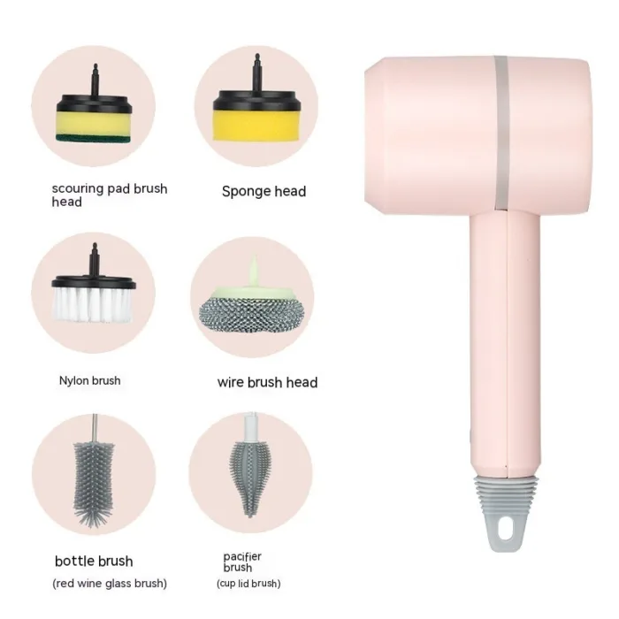 Electric Cleaning Brush Dishwashing Brush Automatic Wireless USB Rechargeable Professional Kitchen Bathtub Tile Cleaning Brushes - Image 22