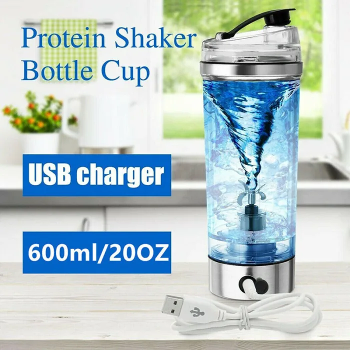 Electric Protein Shake Stirrer USB Shake Bottle Milk Coffee Blender Kettle Sports And Fitness Charging Electric Shaker Cup - Image 2