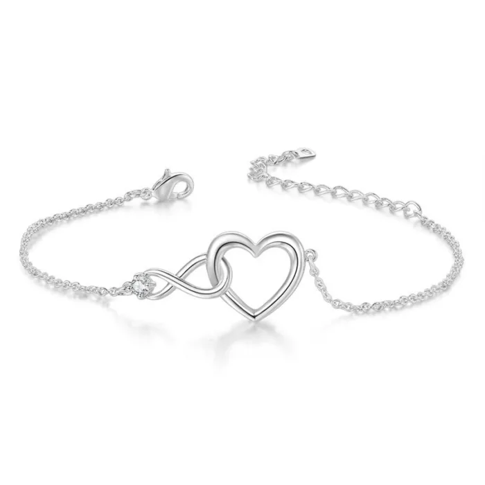 Heart-shape Bracelet Fashion Jewelry Versatile Love Bracelet Gift For Girlfriend Valentine's Day - Image 9