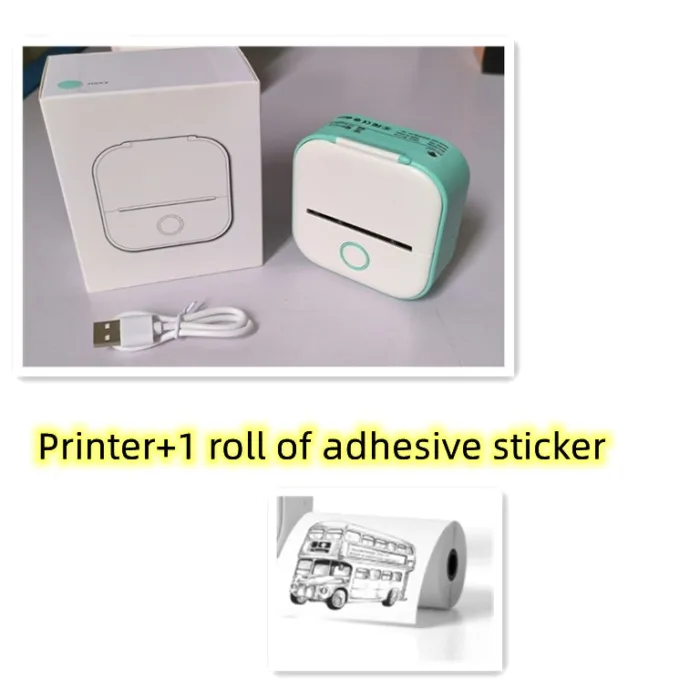 Portable Mini Thermal Label Printer Home Photo Printer Student Wrong Question Printer Bluetooth-compatible Mini Label Printer Price Tag - Image 17