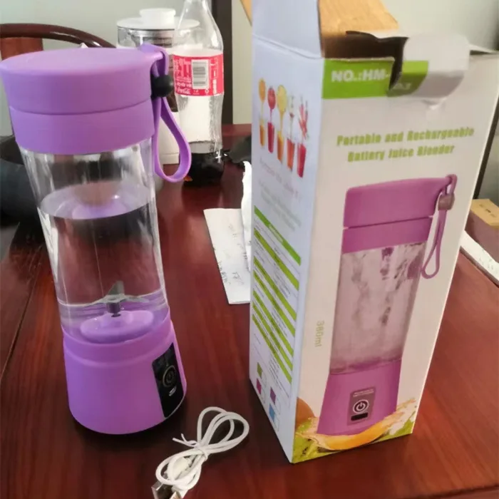 Portable Blender With USB Rechargeable Mini Kitchen Fruit Juice Mixer Home Simple Portable Electric Mini Juicer - Image 6