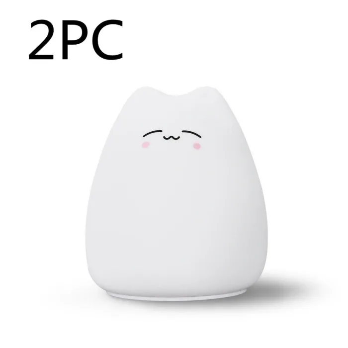 Silicone Touch Sensor LED Night Light For Children Baby Kids - Image 13