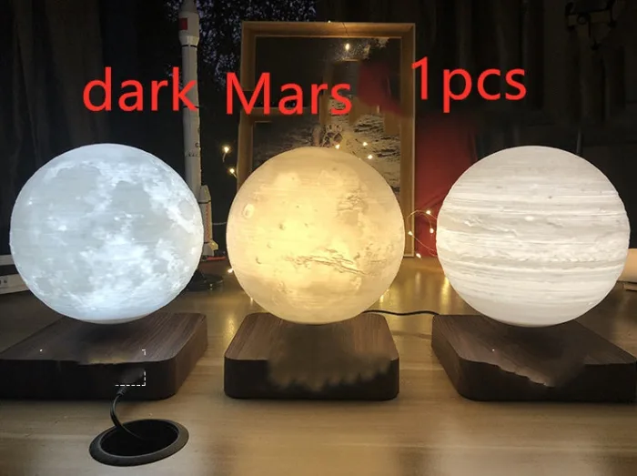 Magnetic Levitation Table Lamp Moon Light 3D Printing Planet Night Light - Image 7