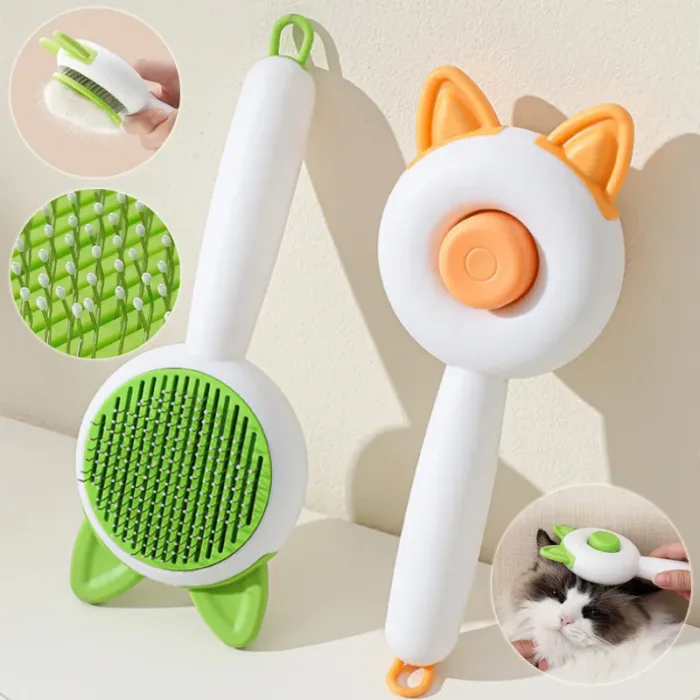 Pet Dog Brush Cat Comb Self Cleaning Pet Hair Remover Brush For Dogs Cats Grooming Tools Pets Dematting Comb Dogs Accessories Pet Products - Image 4