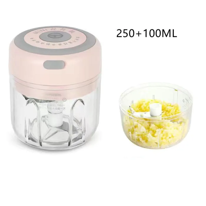 Mini Electric Garlic Chopper USB Charging Ginger Masher Machine Sturdy Durable Chili Vegetable Crusher Kitchen Tool - Image 17