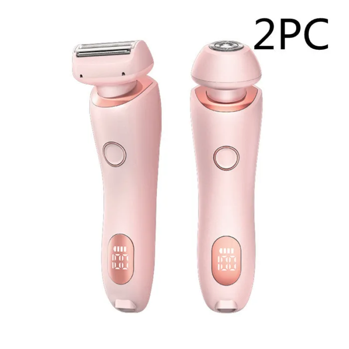 2 In 1 Hair Removal Epilator USB Rechargeable Trimmer Women Body Razor Face Leg Armpit Bikini Hand Pubic Shaver Hair Remover - Image 24