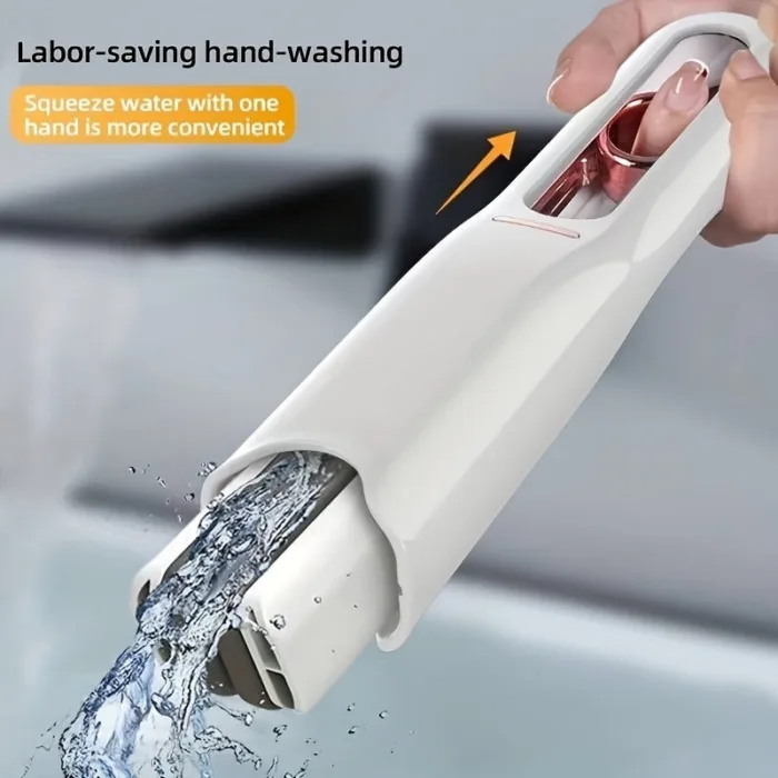 New Portable Self-NSqueeze Mini Mop, Lazy Hand Wash-Free Strong Absorbent Mop Multifunction Portable Squeeze Cleaning Mop Desk Window Glass Cleaner Kitchen Car Sponge Cleaning Mop Home Cleaning Tools - Image 9