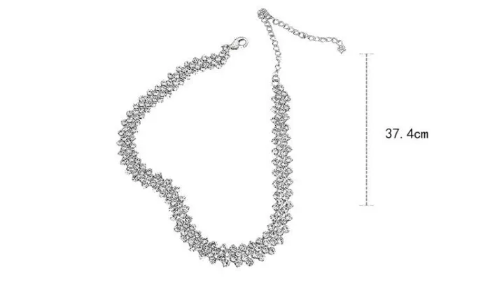 Full Rhinestone Necklace Necklace Clavicle Chain Necklace Fashion Necklace - Image 4