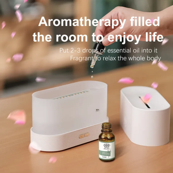 Drop Shipping Factory Direct Sale Fire Flame Humidifier Aroma Diffuser 2022 Air Essential Oil Ultrasonic Humidifier - Image 6