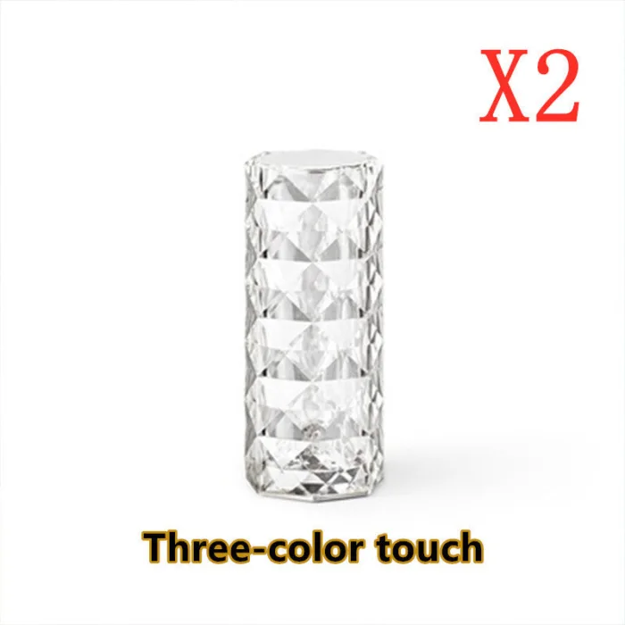 Nordic Crystal Lamp USB Table Lamps Bedroom Touch Dimming Atmosphere Diamond Night Light Rose Projector Lamp Decor - Image 8